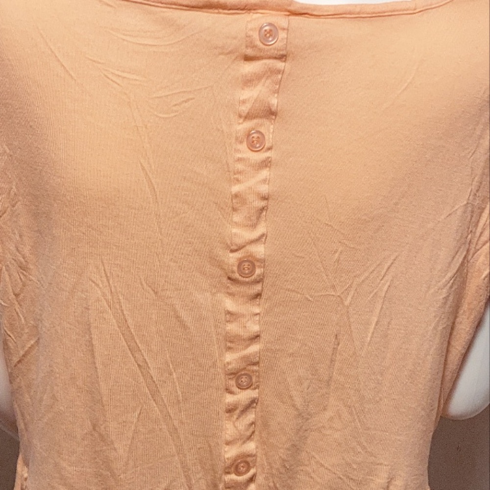 Orange Ruffle Crop Top - Picture 3 of 6